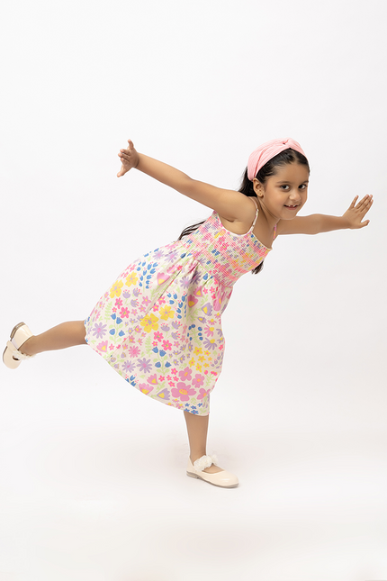 Smock A Doodle – Floral Cotton Smocked Dress
