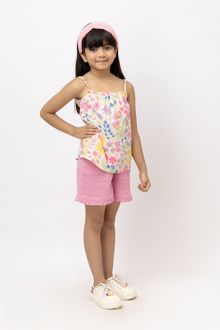 Breezy Pops Floral– Cotton Co-ord Set