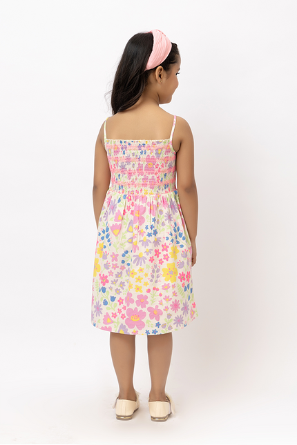 Smock A Doodle – Floral Cotton Smocked Dress
