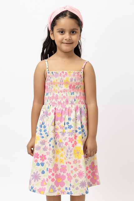 Smock A Doodle – Floral Cotton Smocked Dress