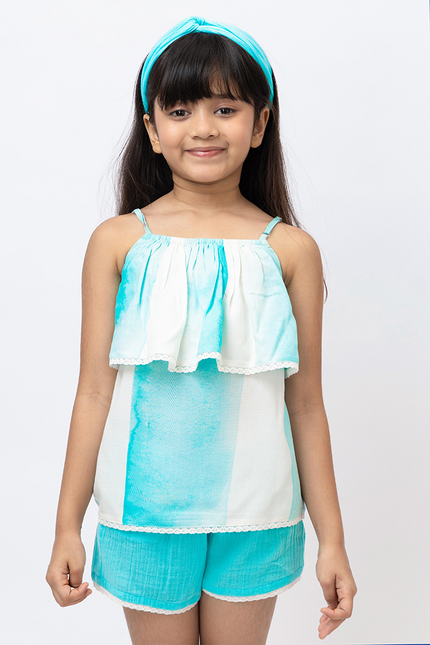 Breezy Pops Aqua Blue Ombre - Top