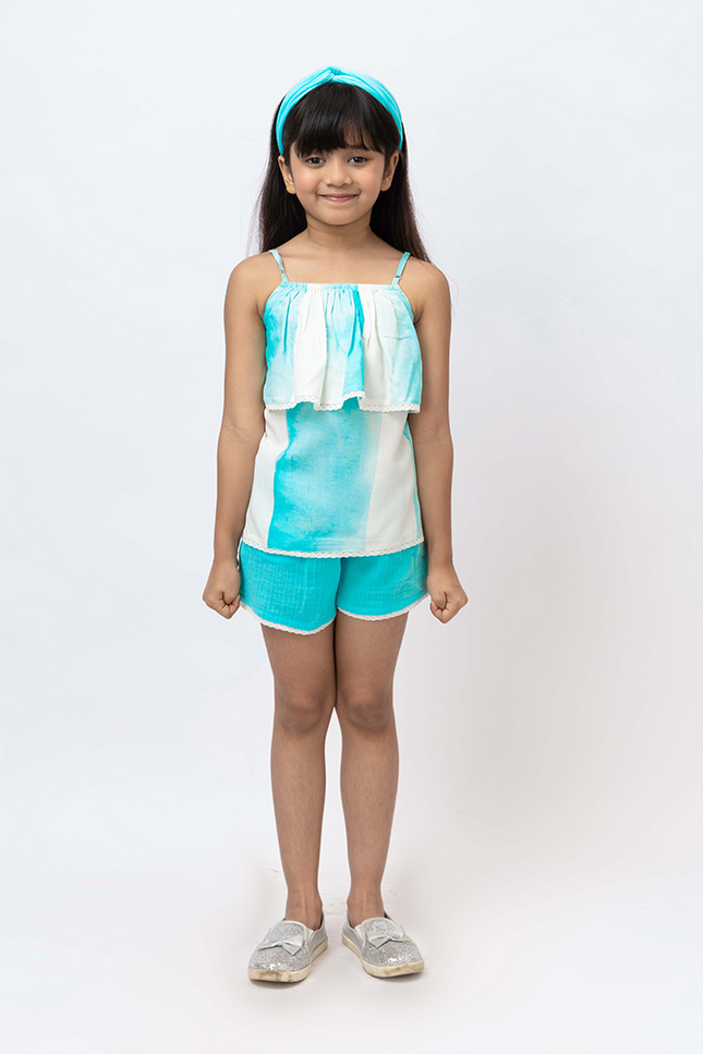 Breezy Pops Aqua Blue Ombre - Top
